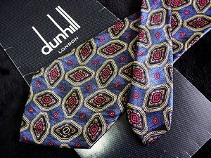 ♪今週の特売980円～♪1429♪良品【dunhill】ダンヒル【花 ペイズリー 柄】ネクタイ♪