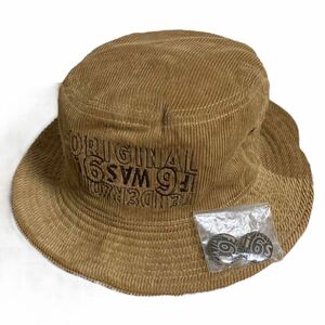 【即決】23SS 新品未使用 渋谷店限定 テンダーロイン BUCKET HAT 69 CORDUROY バケット ハット コーデュロイ ブラウン ゴールド