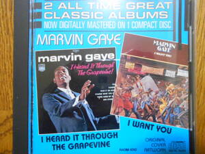 2in1国内盤 ほぼ未使用 歌詞有 Marvin Gaye I Heard It Through The Grapevine I Want You マーヴィン ゲイ 悲しいうわさ ソウル