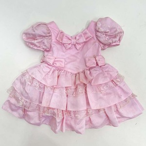 汚れあり　中古　キッズドレス　子どもドレス　ふわふわドレス　2-3才程度　90-100cm程度　こどもドレス　ピンク　結婚式　発表会　KD-24