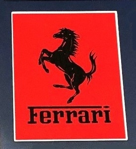 数量限定セール品　　Ferrari 　跳ね馬　マーク付き大　ステッカー⑦