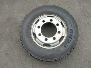 『psi』 19.5インチ × 6.75 136-12TCS 8穴 PCD285 ホイール ＆ BRIDGESTONE 245/70R19.5 ラジアルタイヤ1本 発送不可 来店引取りのみ