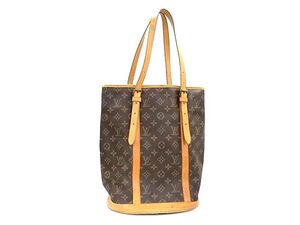 1円 外 ■美品■ LOUIS VUITTON ルイヴィトン M42236 モノグラム バケットGM バケツ型 トートバッグ ショルダーバッグ 肩掛け FB9789