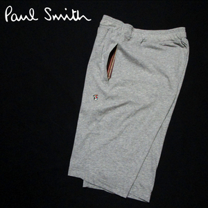 新品 【ポールスミス】 ライトハーフパンツ　シグネチャーストライプポケット　杢グレー　サイズM　PAUL SMITH　LOUNGEWEAR