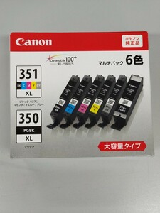 純正品 Ｃａｎｎｏｎ BCL-351XL+350XL マルチパック6色 大容量タイプ　２０２５年07月　期限