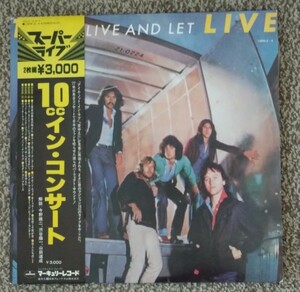 《美品》【LPレコード】10CC　／　LIVE AND LET LIVE　２枚組（帯付）