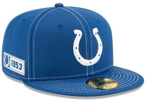 【7】 限定 100周年記念モデル NEWERA ニューエラ COLTS インディアナポリス コルツ 青 59Fifty キャップ 帽子 NFL アメフト USA正規品