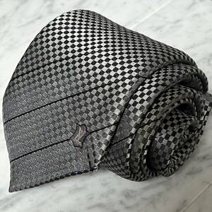 699円～ LOUIS VUITTON ネクタイ ダミエ柄 ワンポイントLV ロゴ ストライプ (GB3)