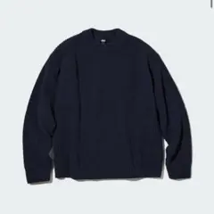 〇美品〇 UNIQLO ユニクロ ウォッシャブルソフトニットクルーセーター M