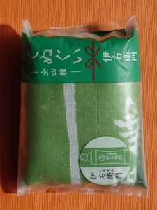 即決！未使用経年品 サントリー 伊右衛門 てぬぐい 柄:伊右衛門 2012年 ペットボトルのオマケ 未開封のまま出品！