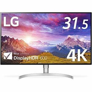 LG モニター ディスプレイ 32UL950-W 31.5インチ/4K/DisplayHDR600/Nano IPS/Thunderbolt3×2、HDMI、DP/スピーカー/ (中古品)　(shin