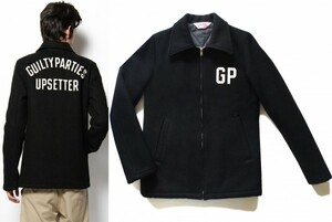 ワコマリア G.P UPSETTER ZIP MELTON JKT S ウール メルトン スウィングトップ 中綿 ジャケット ブラック GUILTY PARTIES