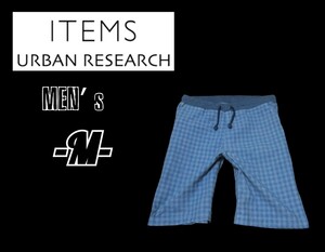 送料無料 メンズM◇URBAN RESEARCH◇ショートパンツ 青