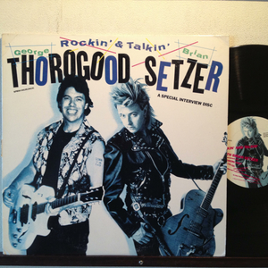 GEORGE THOROGOOD AND BRIAN SETZER PROMO 12inch ロカビリー STRAY CATS ストレイキャッツ