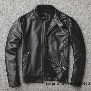 最高峰29万■最上級*ナッパ 牛革 レザージャケット ライダース フライトジャケット バイクジャケット 革ジャン バイクウエア 超豪華 3XL