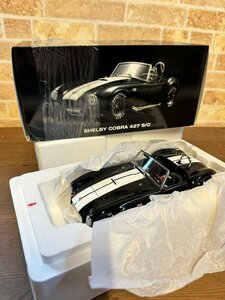 used 1/18 KYOSHO 京商 シェルビー コブラ 427 S/C ブラック / ホワイトライン SHELBY COBRA