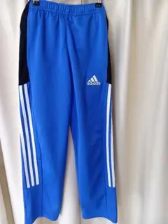 adidas 青 ジャージパンツ　150cm