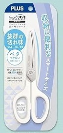 ＠【即決】▽PLUS　フィットカットカーブ　はさみ▽　プラス　ハサミ　クリームホワイト　事務用品　文具　//　SC－155RSF