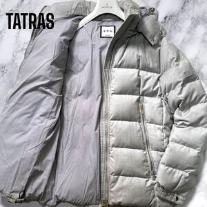 希少XXL!!!極美品!!! タトラス ドミツィアーノ シルク ウール ダウンジャケット ロゴワッペン 2way フード着脱 TATRAS DOMIZIANO メンズ 05