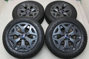 スバル SK系 フォレスター 純正 17インチ ヨコハマ G075 225/60R17 2020年製 中古スタッドレス 純正アルミ 純正ホイール 中古ホイール