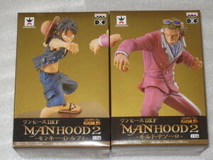 ワンピース DXF DXフィギュア manhood モンキー・D・ルフィ ギルド・テゾーロ　2種セット ONE PIECE　劇場版　film gold　フィルムゴールド