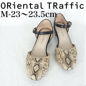 MK6325*ORiental TRaffic*オリエンタルトラフィック*レディースフラットシューズ*M-23〜23.5cm*パイソン柄