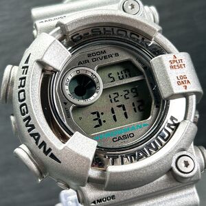 超美品 CASIO カシオ G-SHOCK ジーショック FROGMAN フロッグマン DW-8201GF-8 腕時計 クオーツ デジタル 多機能 チタニウム 動作確認済み