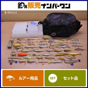 バスルアー 49個 大量セット メガバス OSP ラッキークラフト エバーグリーン へドン 等 X-80 FX-9 ビジョン110 ポップX アシュラ 他