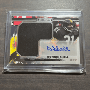 Donnie Shell - Pittsburgh Steelers Jumbo Relic Auto /99 Memorabilia 2024 Topps Composite Football NFL Autograph 直筆サイン