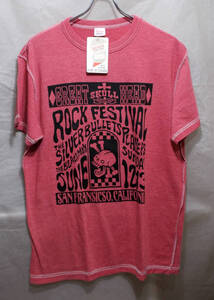 東洋　昔のCheswick　プリント（ROCK　FESTIVAL） s/sTee レッド　M　カナダ製　未着用長期保管品