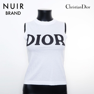 クリスチャンディオール Christian Dior タンクトップ SizeM コットン ホワイト