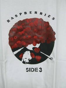 即決★新品バンドＴシャツ★ラズベリーズ★RASPBERRIES★WHITEボディ×RED/BLACKプリント★S/M/Lサイズ対応可能