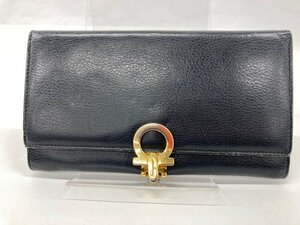 Salvatore Ferragamo サルヴァトーレフェラガモ ガンチーニ レザー 長財布【CJAN7056】