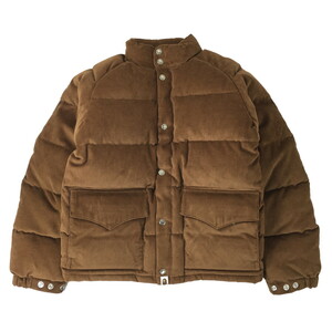 未使用品 A BATHING APE アベイシングエイプ 24SS BAPE LADIES CORDUROY CLASSIC DOWN JACKET ダウンジャケット コーデュロイ F