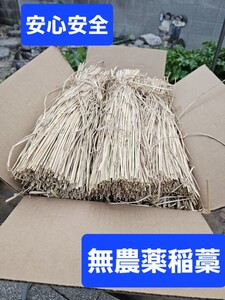 無農薬稲わら　稲藁　家庭菜園　マルチ　藁草履　メダカ産卵　カツオのたたき　ペットのマット　クリスマスリース　しめ縄　納豆作り