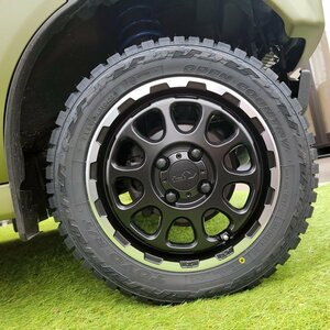 人気セット 14インチ 155/65R14 トーヨー オープンカントリー RT ホワイトレター タイヤ ホイール 新品 4本セット 軽トラ 軽バン 純正車高