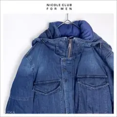 ★ NICOLE CLUB FOR MEN ★ ダメージ加工 デニム ダウン