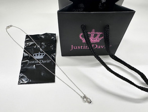 100円～◎JUSTIN DAVIS ジャスティンデイビス CHARLOTTE ネックレス いぶしBLACK アクセサリー SNJ630 3 40 ジャスティン デイビス