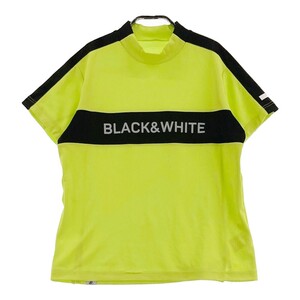 BLACK&WHITE ブラックアンドホワイト 2023年モデル モックネック半袖Tシャツ グリーン系 L [240101133600] ゴルフウェア レディース