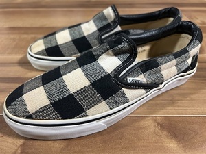 良品、珍品、レア! VANS バンズ SLIP-ON スリッポン 1990年代後半〜2000年ごろ?USA製 27.5cm US9.5 ビンテージ エラ オーセンティック