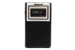 ★☆National ナショナル R-1019 AMラジオ レトロ 受信可☆★