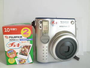 66180◆インスタントカメラ FUJIFILM/富士フイルム instax mini 10 , レンズ部 FUHINON LENS 60mm 0.6m~∞◆