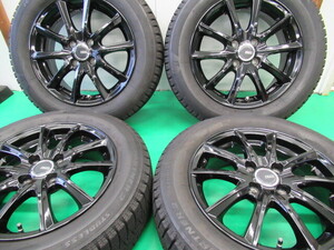 美品☆バリ山 アクア 175/65R15 アイスパートナー2 4本セット ブリヂストンアルミ付き 15x5.5 4H PCD 100 デミオ・ヴィッツ他