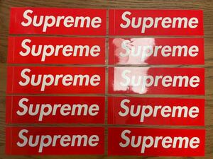 【10枚セット】 supreme sticker シュプリーム ステッカー boxlogo ボックスロゴ シール red 赤