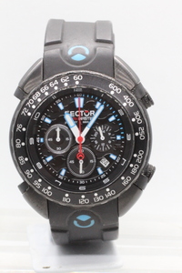 【SECTOR】SHRKMASTAR CHRONO MOVEMENT 200MT ALL STAINLESS STEEL 中古品ジャンク時計 部品どりに 24.12.5