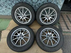 A-TECH シュナイダー LIGHT MODEL 15インチ 5.5J +40 PCD100 4穴/ダンロップウインターマックス02 175/65R15 2020年製 4本セット 416-2