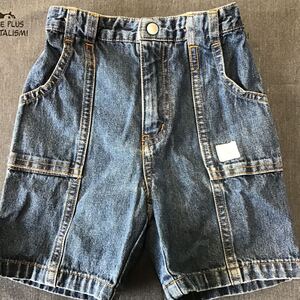 used 子供服「 イトーヨーカドー 95サイズ デニム ズボン 」半ズボン / ズボン / 内側ベルト部分の黄色と犬がかわいい