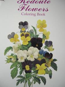 即■洋書「大人の塗り絵・ルドゥテの花」〒155円