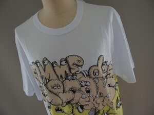 コムデギャルソンシャツ×カウズ★半袖Ｔシャツ★未使用★クルーネック★プリント★Ｓサイズ★COMME des GARCONS SHIRT×KAWS