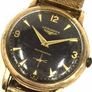 ロンジン スモセコ スモールセコンド 自動巻 オートマチック 腕時計 メンズ ブラック文字盤 稼働品 LONGINES